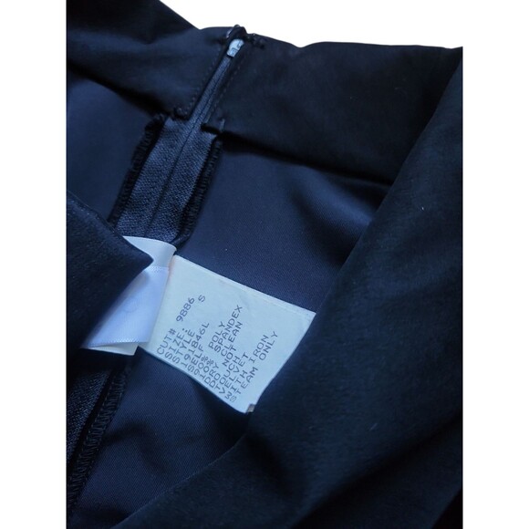 Vintage Tadashi Velvet Formal Dress Womens S Black Wedding Guest Sophisticated - Picture 9 of 9